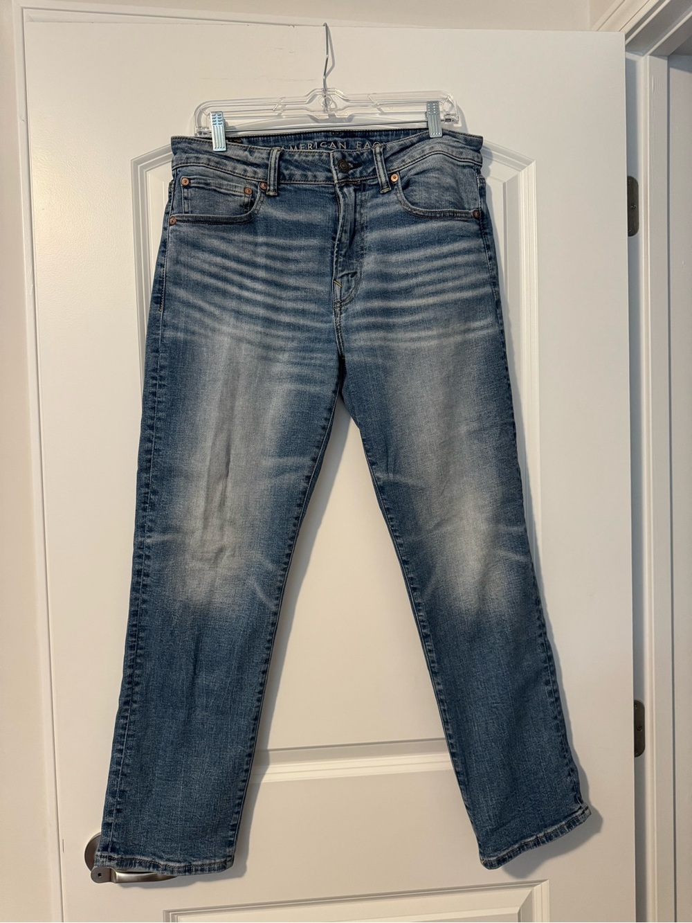 American Eagle Outfitters Men’s Blue Athletic Straight Jeans